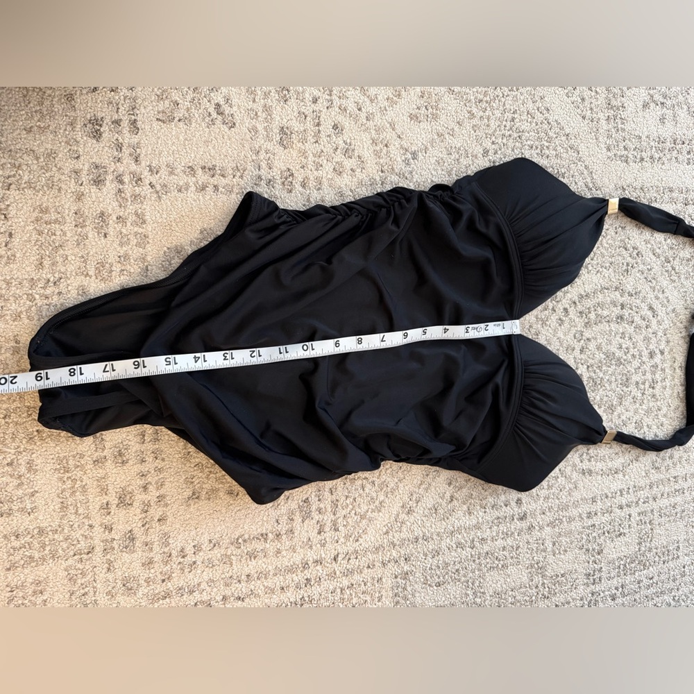 Victorias Secret One Piece Swimsuit Halter Black Sz M - Picture 4 of 8